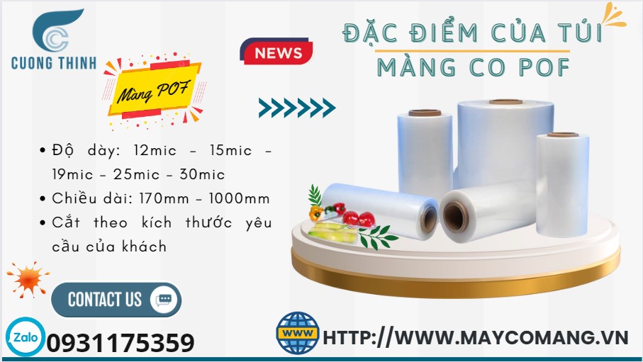 Bán Túi màng co POF bọc sản phẩm dạng hộp