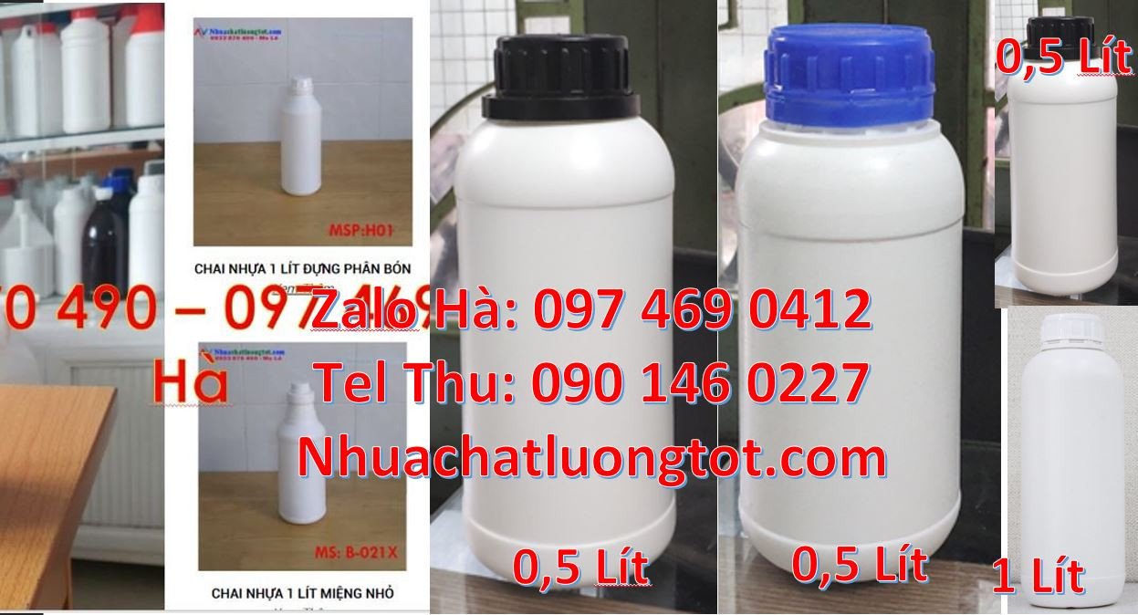 Bán chai nhựa hdpe đựng hóa chất,chai nhựa 1l đựng dầu nhớt giá rẻ hcm