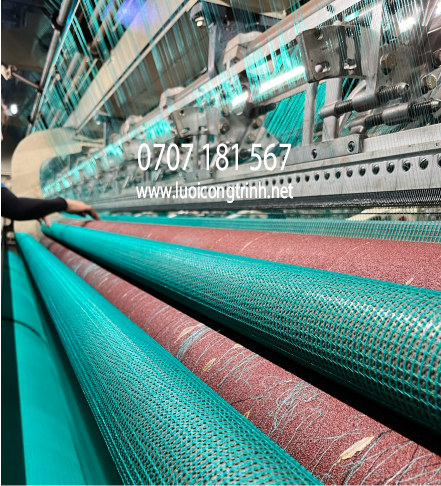 Lưới chống bụi HDPE mắt lưới đan xéo vào nhau