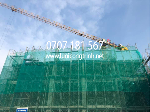 Lưới chống bụi HDPE mắt lưới đan xéo vào nhau