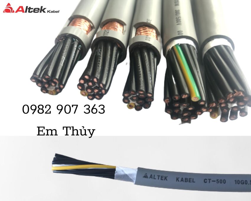 Cáp điều khiển 10 lõi altek kabel chống nhiễu