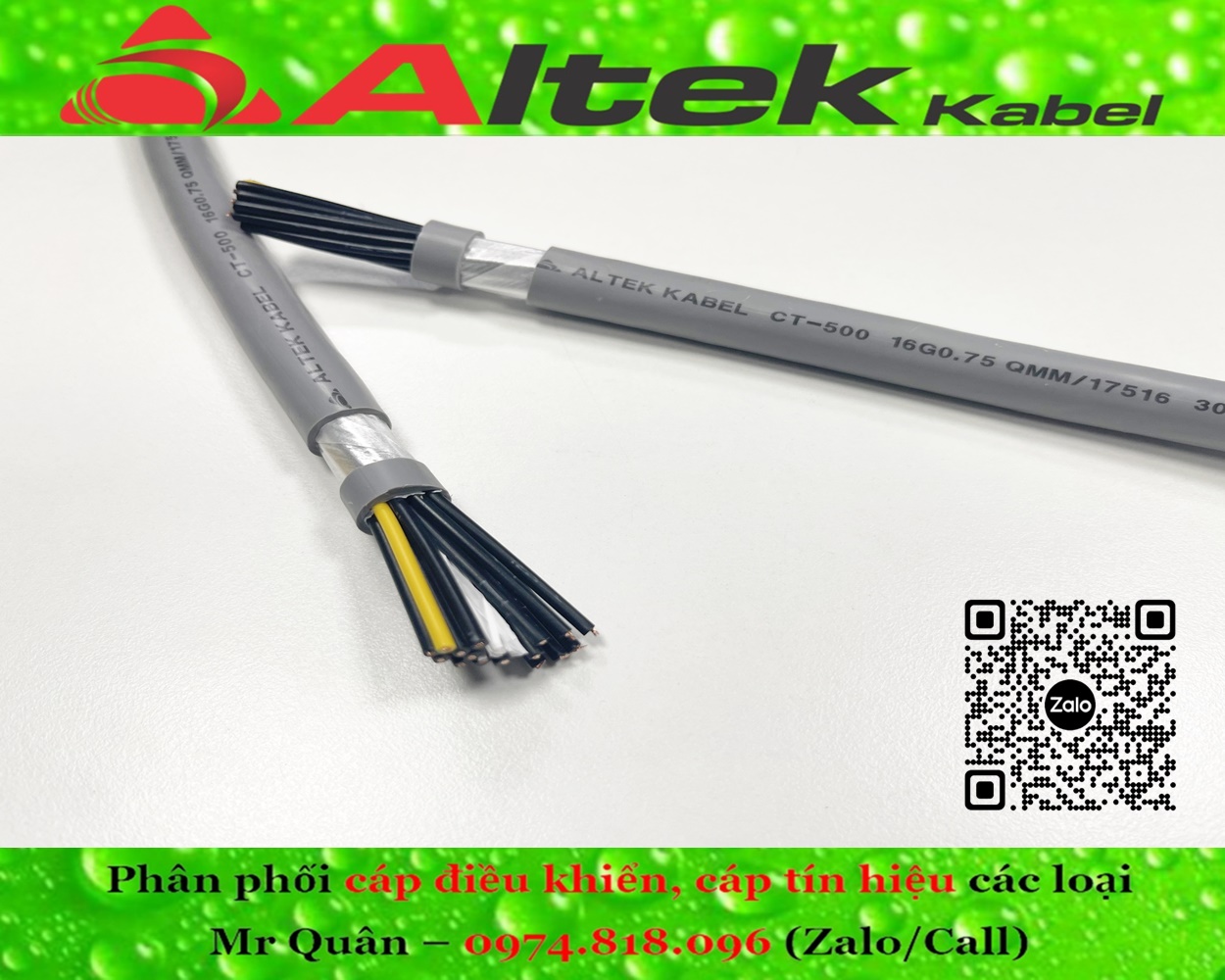 Cáp điều khiển 16 lõi (Altek Kabel) RVV/RVVP