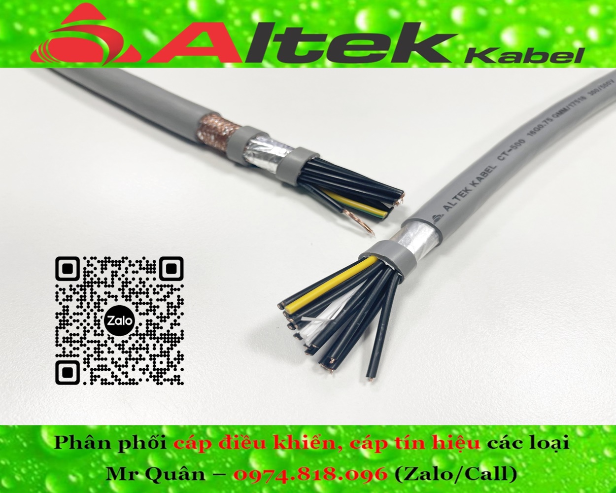 Cáp điều khiển 16 lõi (Altek Kabel) RVV/RVVP