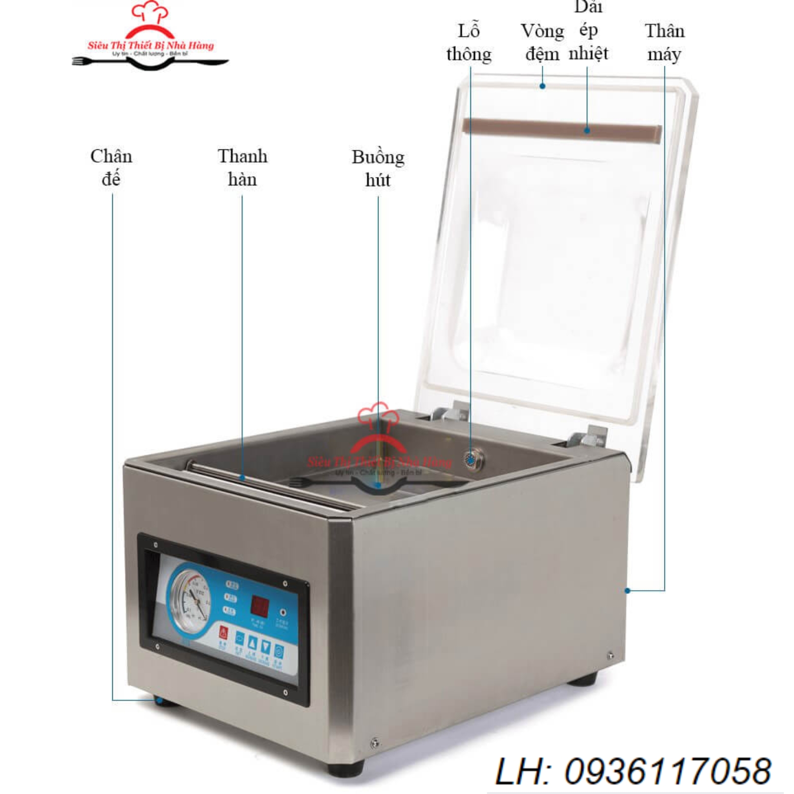 Máy hút chân không công nghiệp DZ260 không hề kén túi