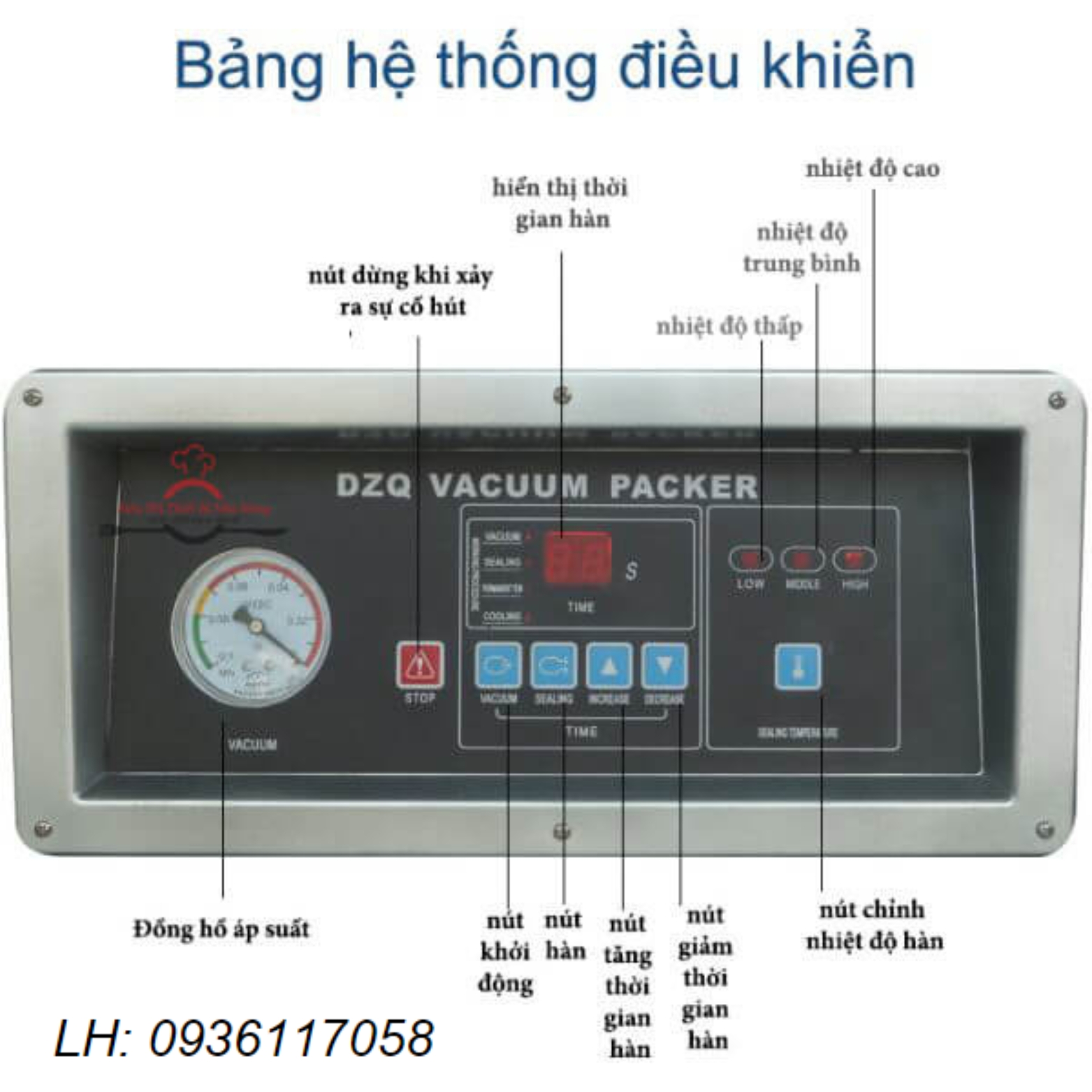 Máy hút chân không công nghiệp DZ260 không hề kén túi