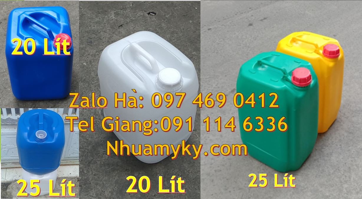 Bán can nhựa lớn đựng thực phẩm nước uống,can nhựa 30l đựng xăng dầu