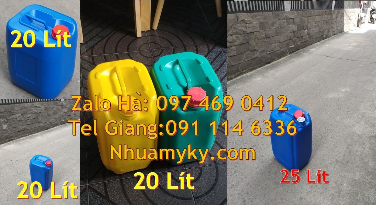 Bán can nhựa lớn đựng thực phẩm nước uống,can nhựa 30l đựng xăng dầu