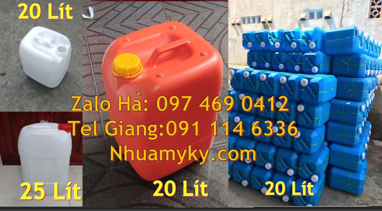 Bán can nhựa lớn đựng thực phẩm nước uống,can nhựa 30l đựng xăng dầu