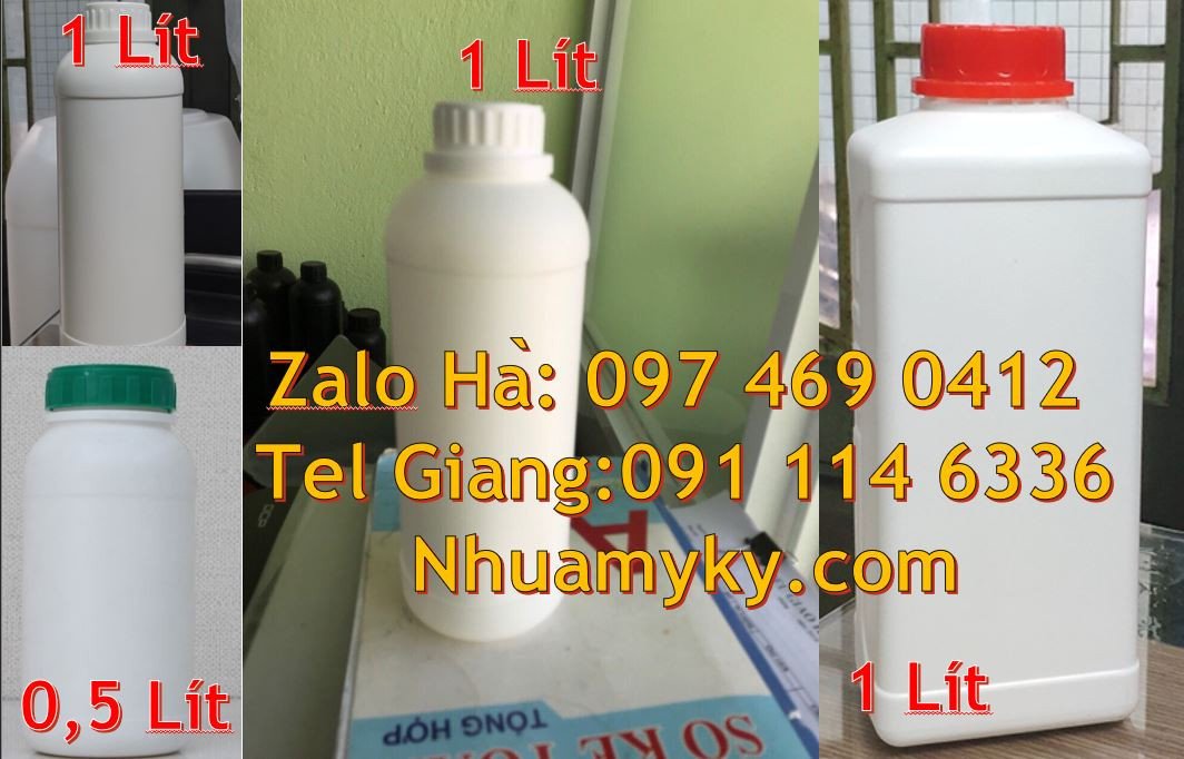 Bán chai nhựa 0.5l đựng hóa chất,chai nhựa 1l đựng sữa tắm mỹ phẩm mới