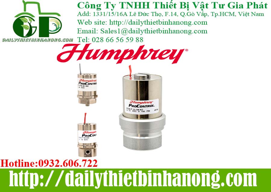 Van điện từ, van khí nén, van áp suất Humphrey