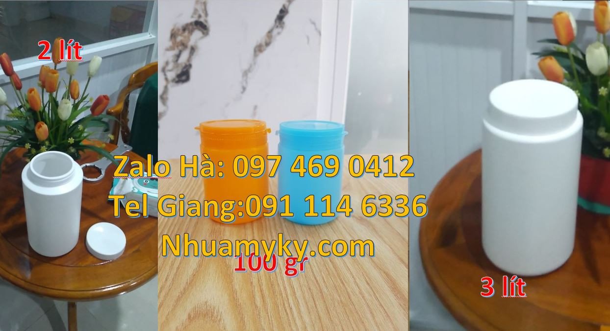 Bán hũ nhựa đựng bánh mứt kẹo,hũ nhựa đựng hóa chất công nghiệp giá rẻ