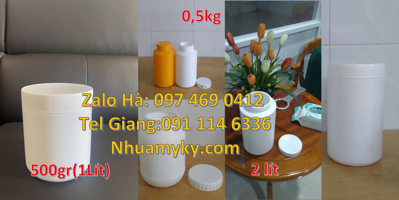Bán hũ nhựa đựng bánh mứt kẹo,hũ nhựa đựng hóa chất công nghiệp giá rẻ