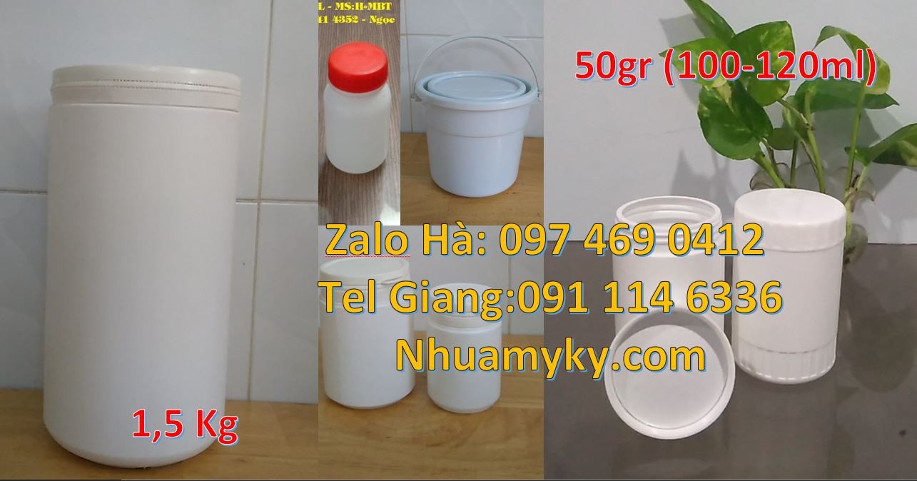 Bán hũ nhựa đựng bánh mứt kẹo,hũ nhựa đựng hóa chất công nghiệp giá rẻ