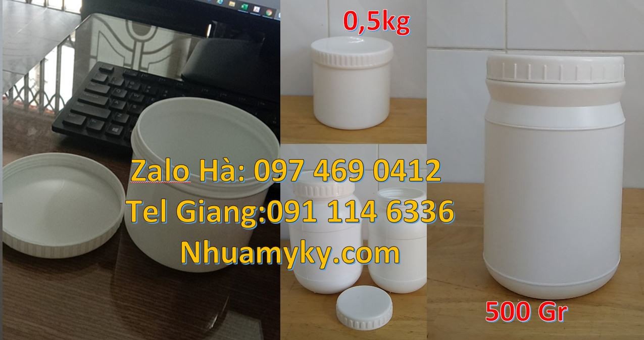 Bán hũ nhựa đựng bánh mứt kẹo,hũ nhựa đựng hóa chất công nghiệp giá rẻ