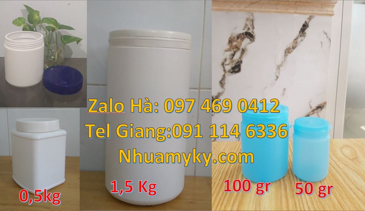 Bán hũ nhựa đựng bánh mứt kẹo,hũ nhựa đựng hóa chất công nghiệp giá rẻ