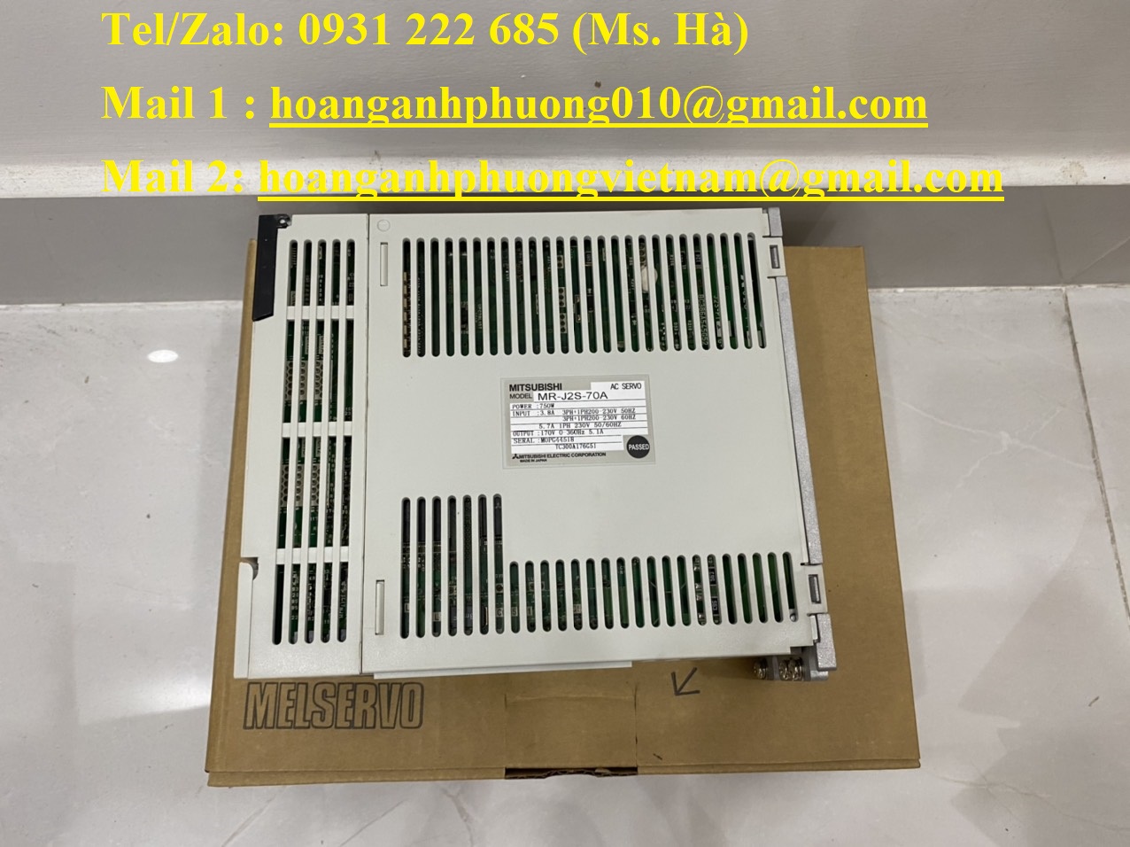 Servo driver mitsubishi MR-J2S-100A giá tốt - bh 12 tháng