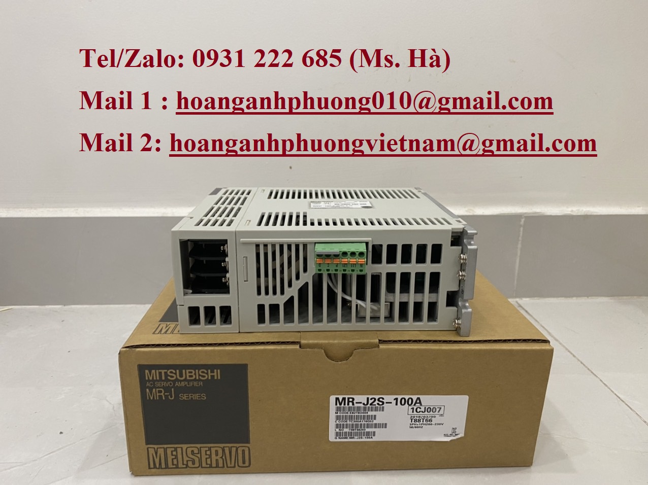 Servo driver mitsubishi MR-J2S-100A giá tốt - bh 12 tháng