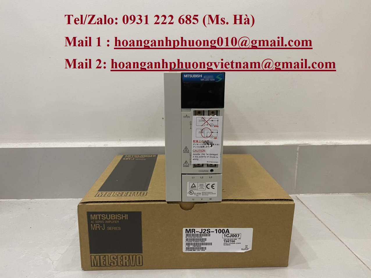 Servo driver mitsubishi MR-J2S-100A giá tốt - bh 12 tháng