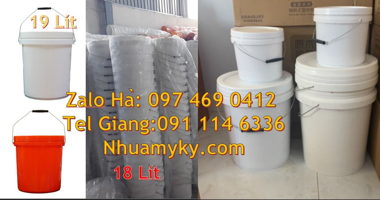 Bán Thùng đựng sơn chất lượng cao,thùng sơn 22l quai sắt và quai nhựa