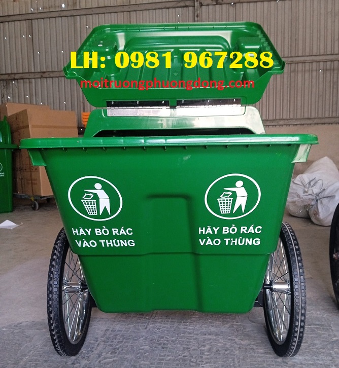 Bán thùng rác nhựa 400L công cộng ngoài trời chất lượng giá rẻ