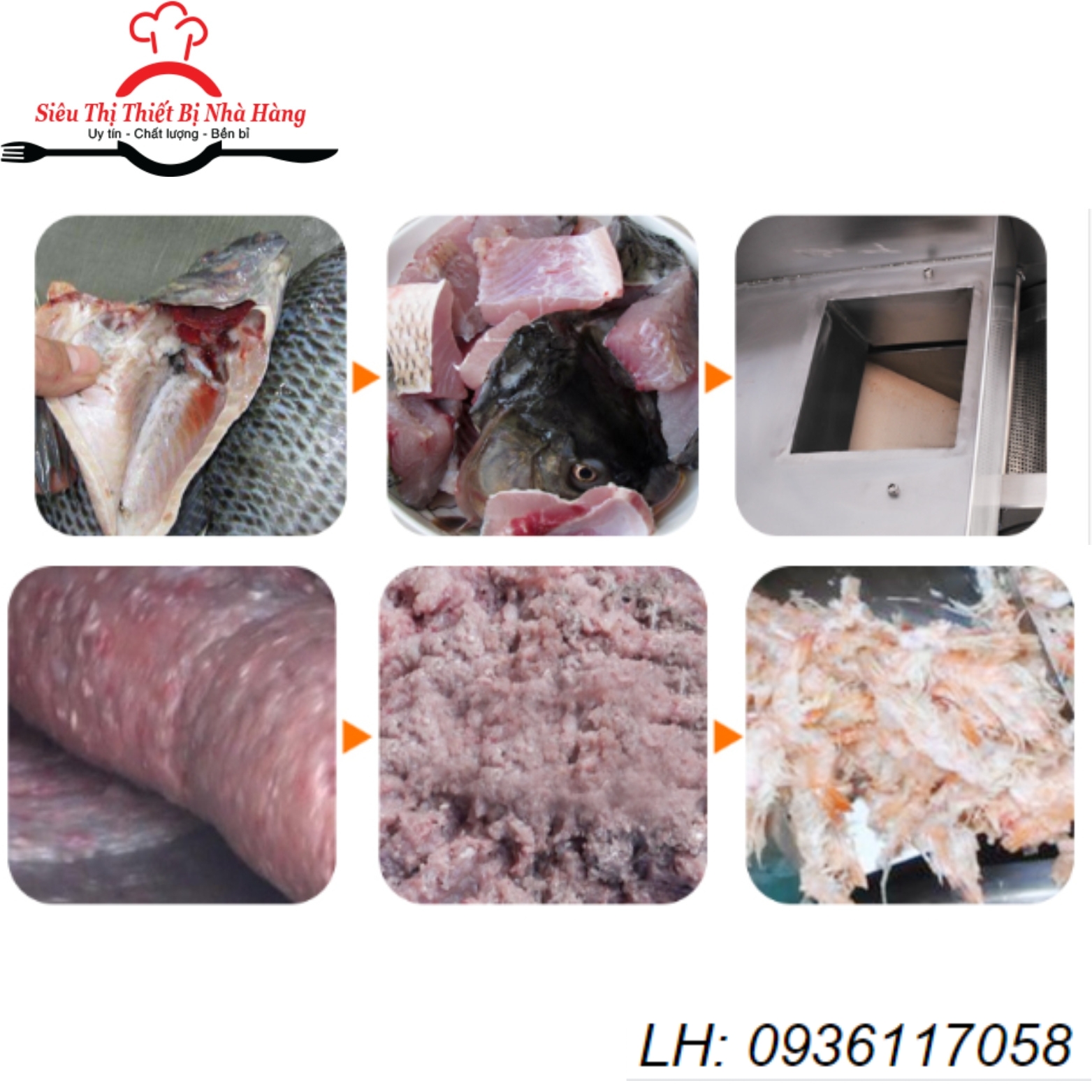 Máy tách xương cá, cua, tôm tự động chính hãng