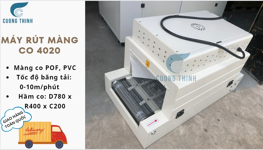 Máy rút màng co tự động POF PVC Model BS4020