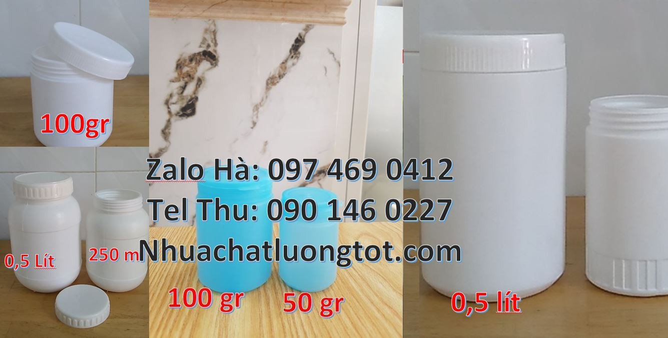 Bán hũ nhựa chất lượng cao,hũ nhựa 1.5kg nắp vặn đựng mỹ phẩm màu tran