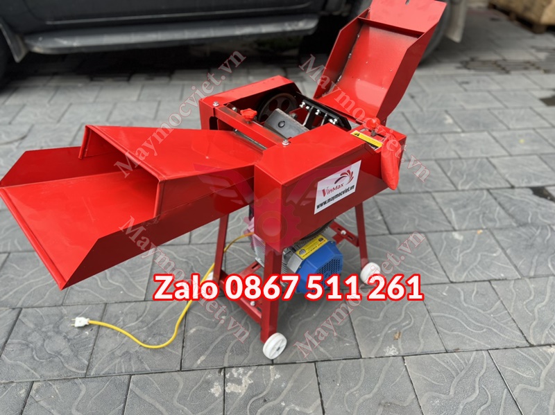 Máy băm cỏ băm rơm chạy điện 3kw tại QUảng Ngãi