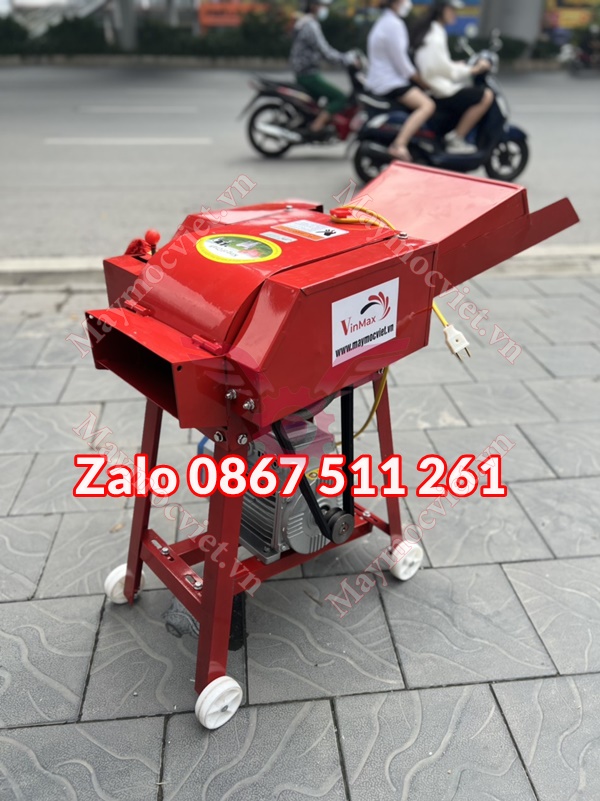Máy băm cỏ băm rơm chạy điện 3kw tại QUảng Ngãi