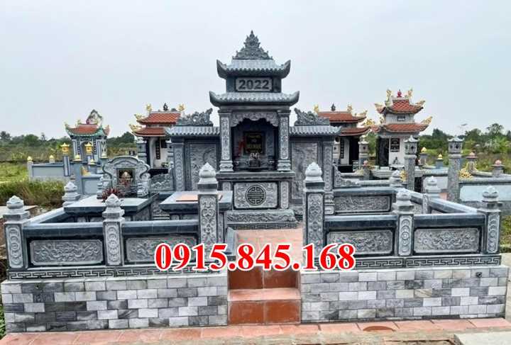 0047 Mẫu cổng tam quan bằng đá đẹp - cổng đình làng đền miếu
