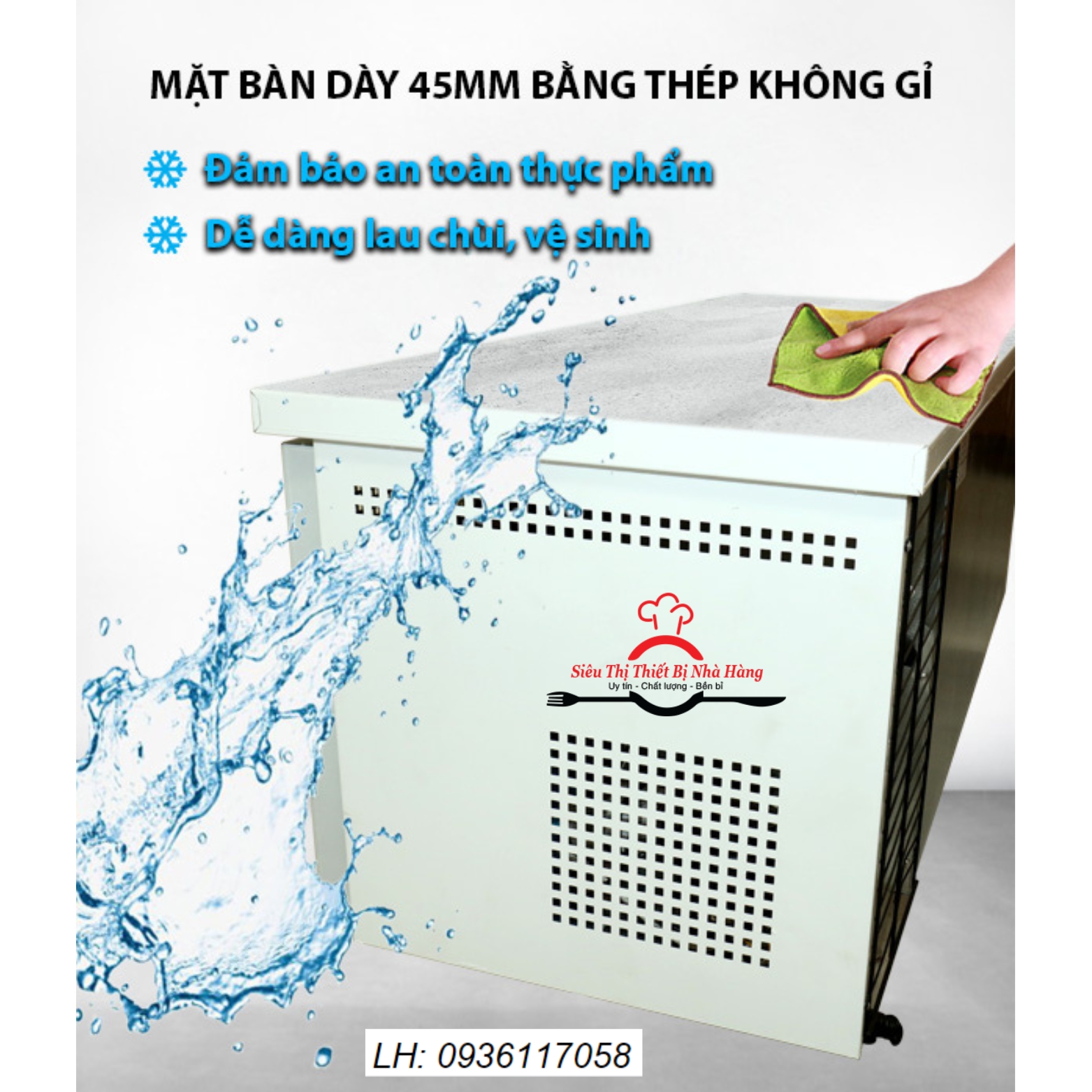 Bàn mát 2 cánh 1m5- inox cao cấp chính hãng BẮC VIỆT