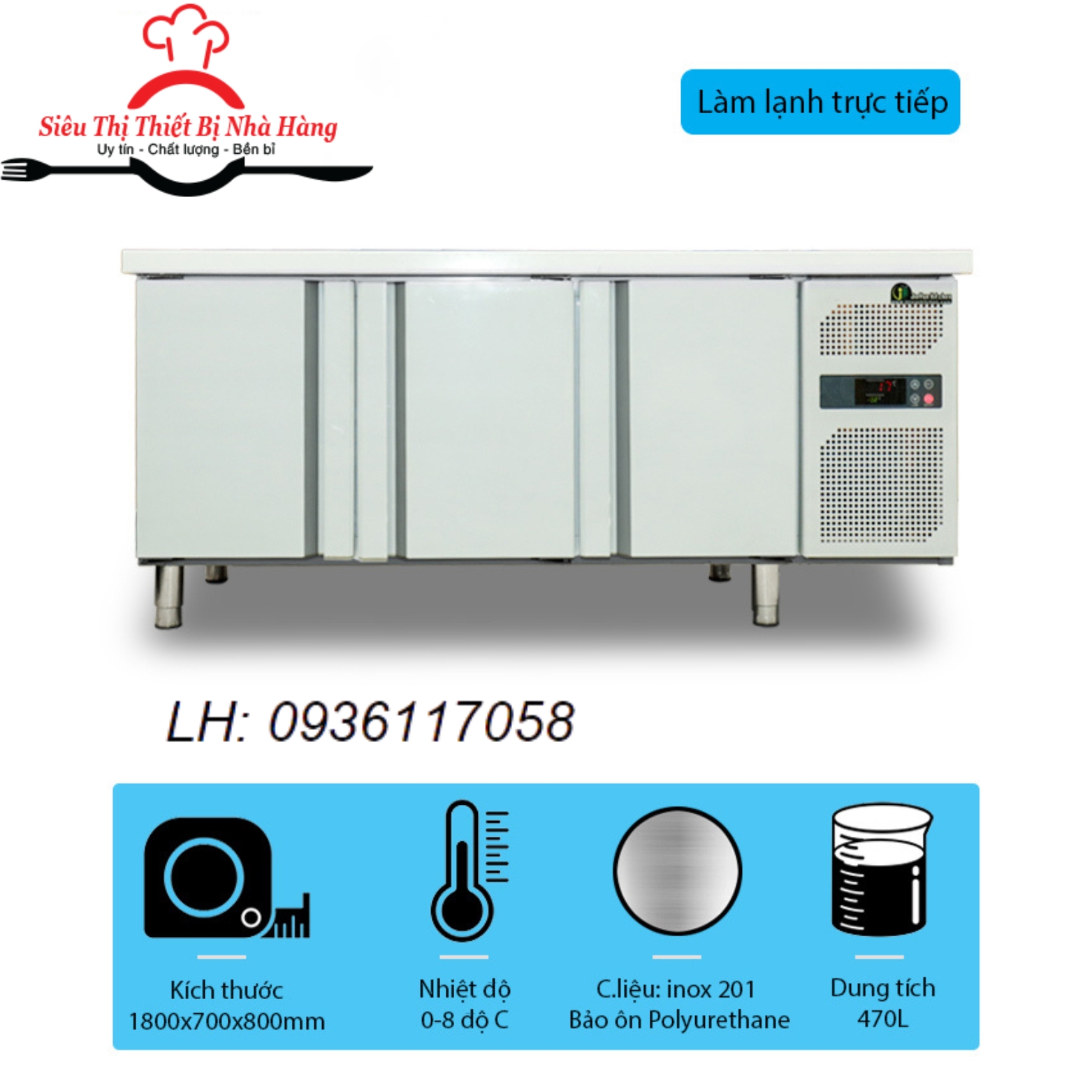 Bàn mát 3 cánh 1m8 inox cao cấp chính hãng BẮC VIỆT