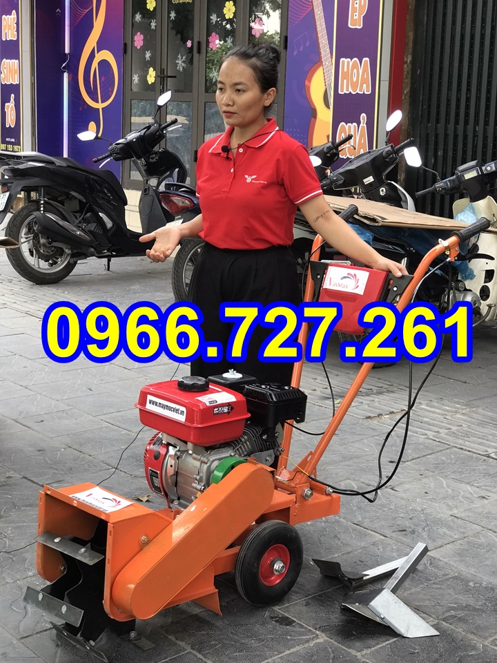 Máy đào xẻ rãnh, xạc cỏ đa năng