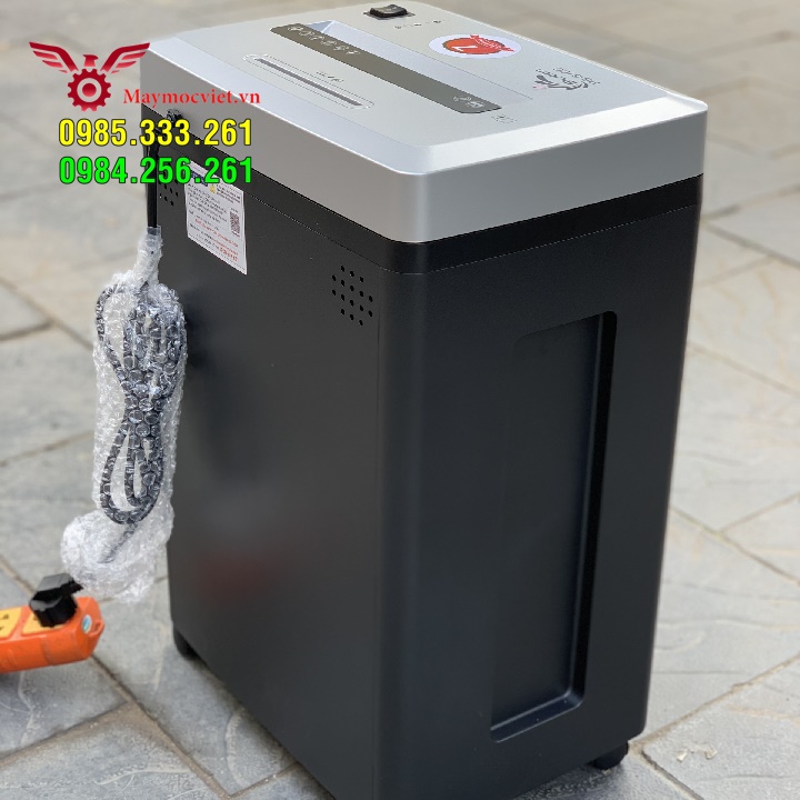 Máy hủy tài liệu, giấy tờ công ty, hủy card đĩa CD Silicon PS610C