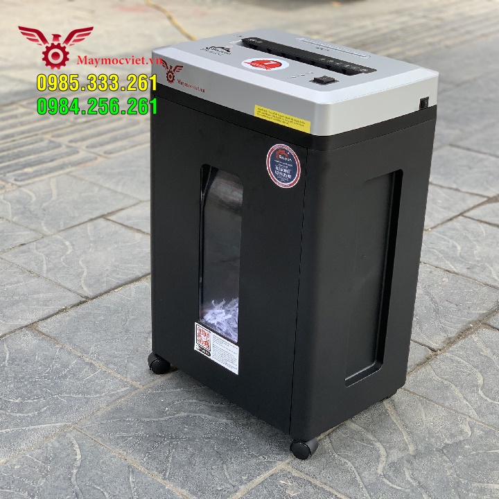 Máy hủy tài liệu, giấy tờ công ty, hủy card đĩa CD Silicon PS610C