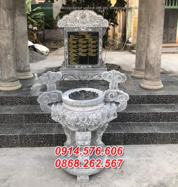 228 đỉnh hương bằng đá bán bình dương - lư hương đá đẹp
