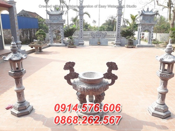 228 đỉnh hương bằng đá bán bình dương - lư hương đá đẹp
