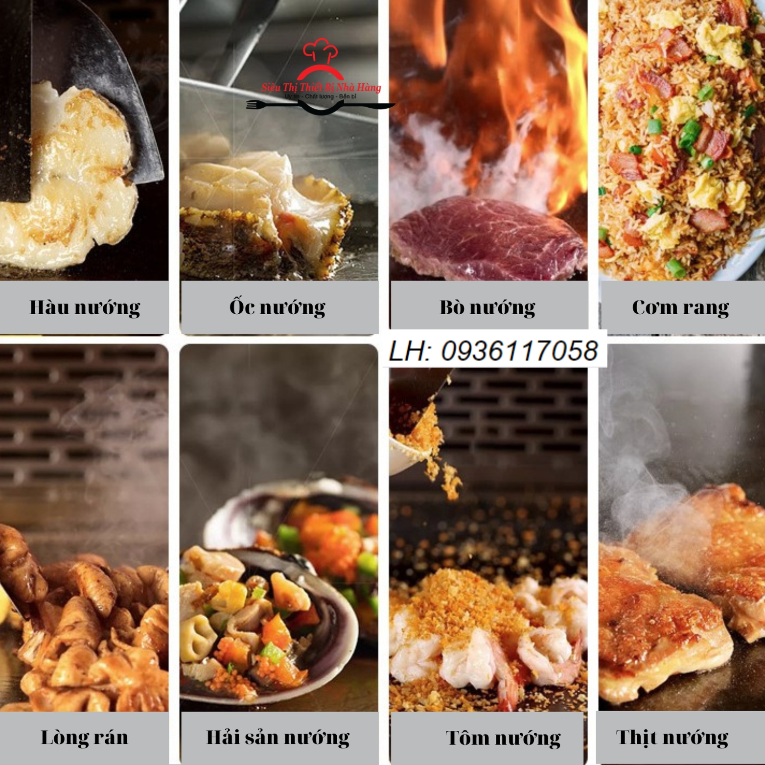 Bếp nướng Teppanyaki kiểu Nhật 1m2-2m dùng điện và dùng gas