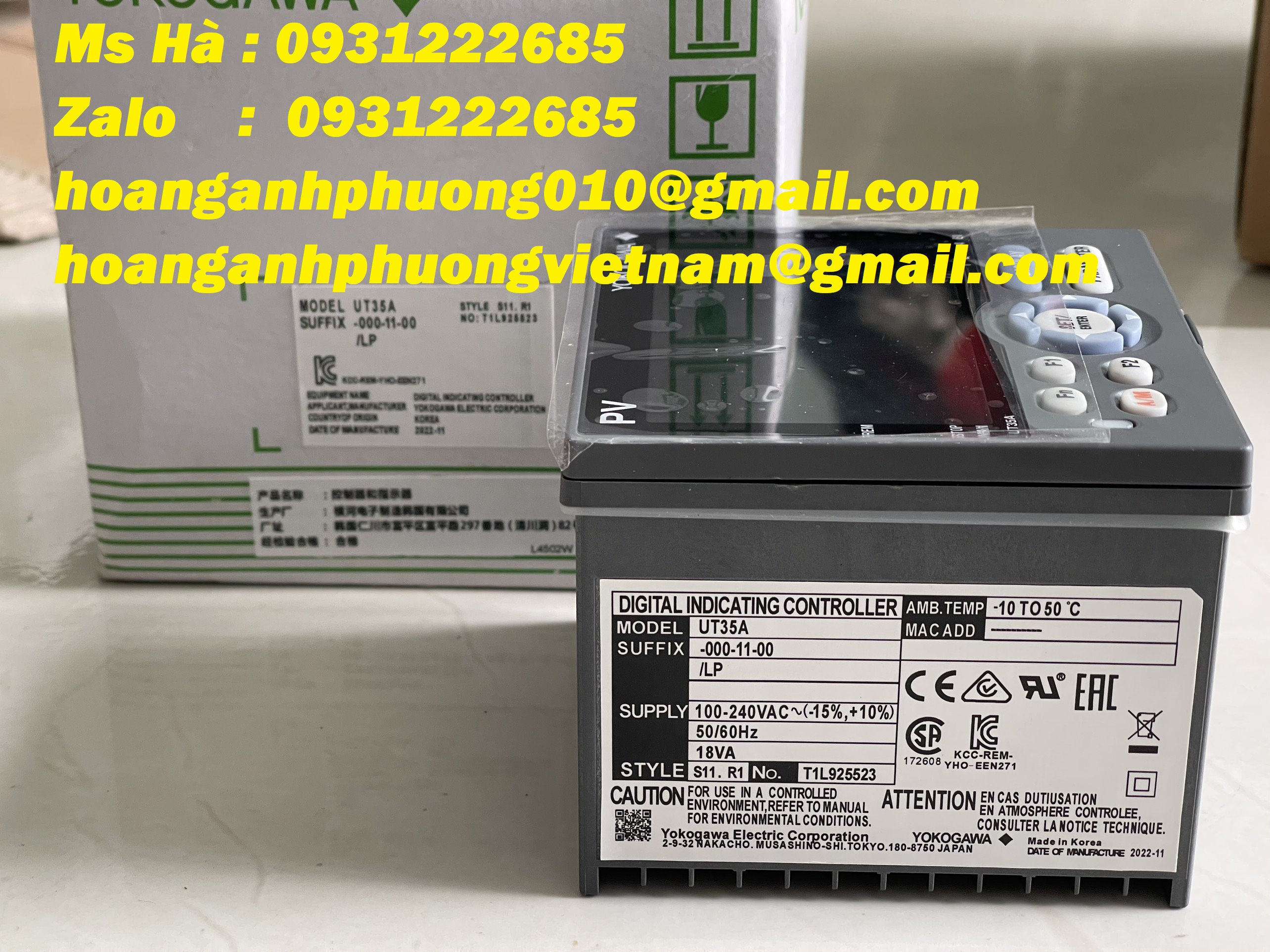 Yokogawa chính hãng UT35A-000-11-00/LP nhập mới 100%