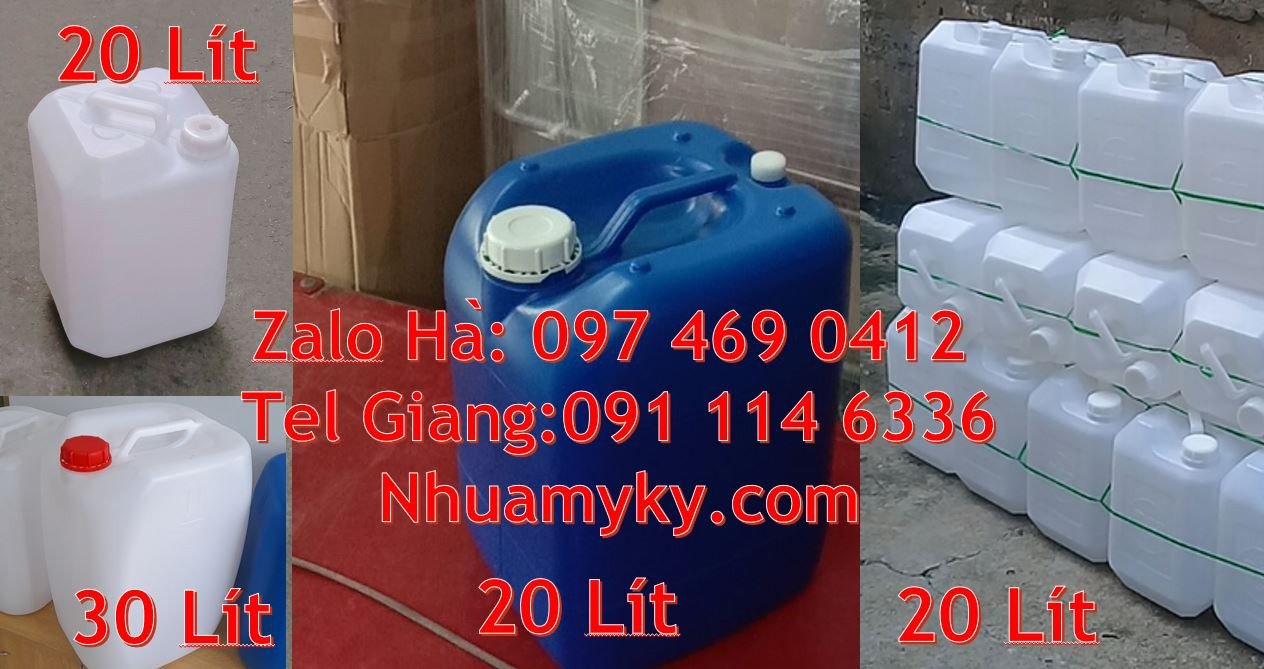 Bán can nhưa hdpe 30l đựng hóa chất,can nhựa 20l đựng nước sinh hoạt