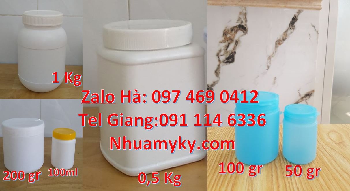 Bán hũ nhựa đựng thực phẩm,hũ nhựa hdpe đựng hóa chất tẩy rửa giá rẻ