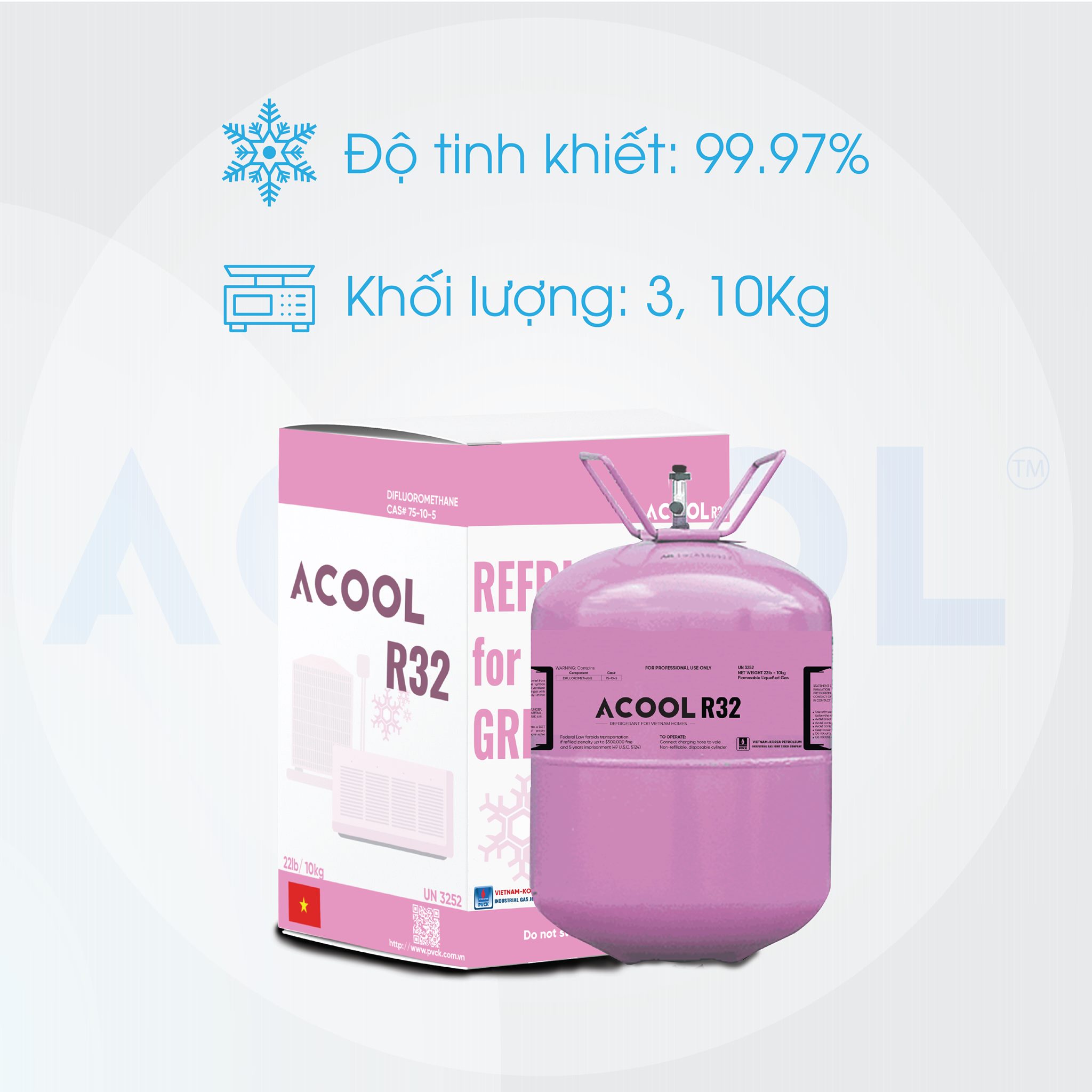 cung cấp gas lạnh R32 chất lượng giá tốt tại BÌNH Tân