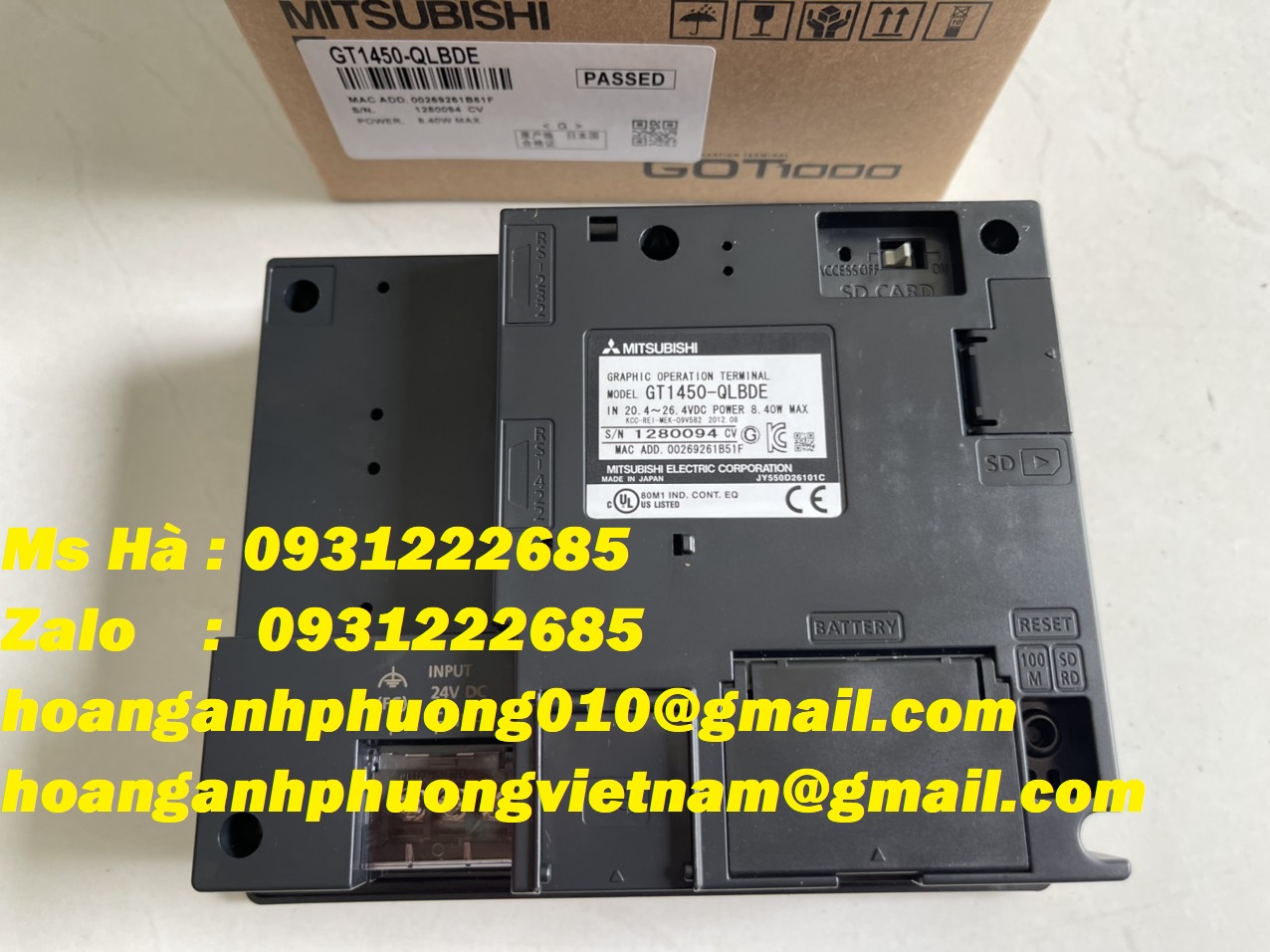 Nhập khẩu giá cạnh tranh dòng mitsubishi GT1450-QLBDE màn hình