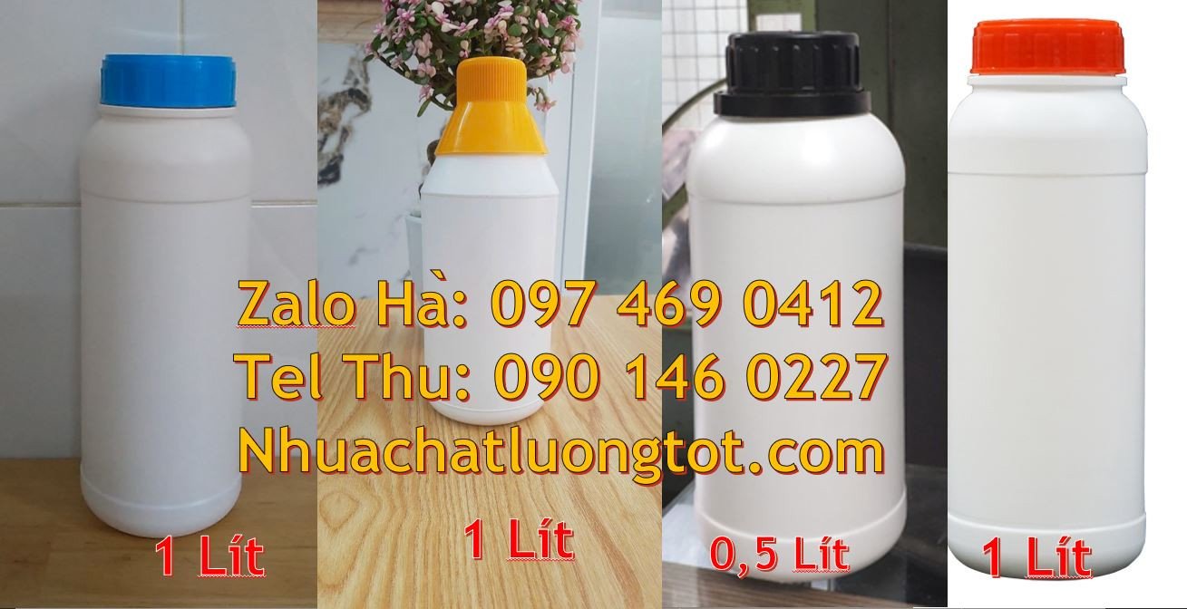 Bán chai nhựa 1l đựng hóa chất,chai nhựa 0.5l đựng dầu ăn nước mắm rẻ