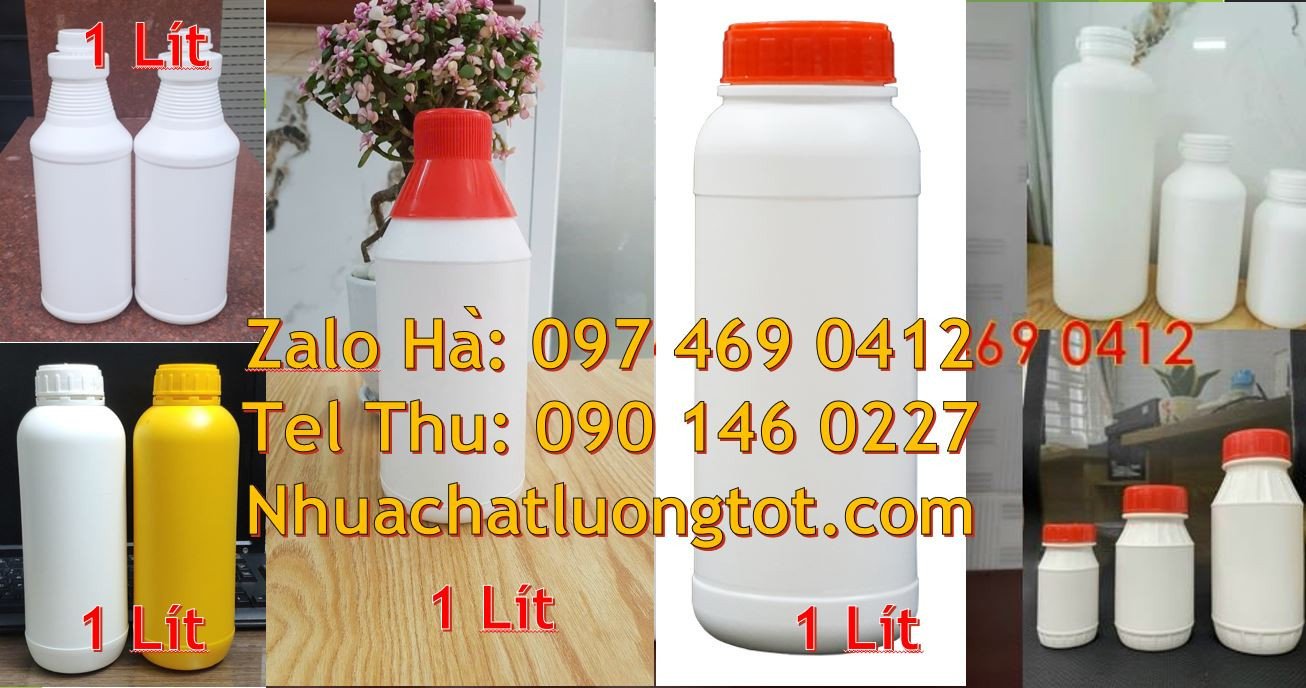 Bán chai nhựa 1l đựng hóa chất,chai nhựa 0.5l đựng dầu ăn nước mắm rẻ