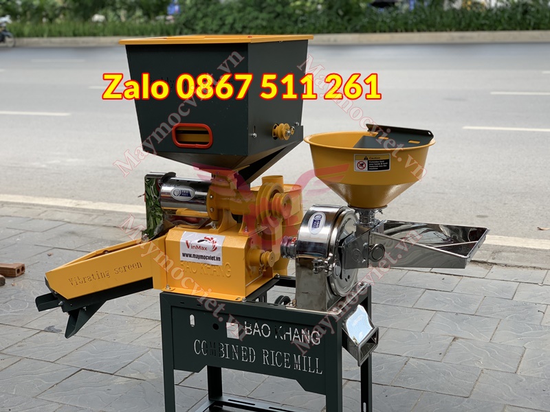 Máy xay xát gạo mini buồng inox giá rẻ tại Gia Lai