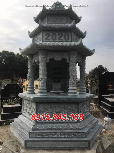 Mẫu mộ đá tròn đẹp bán sài gòn thiết kế phong thuỷ để thờ tro cốt
