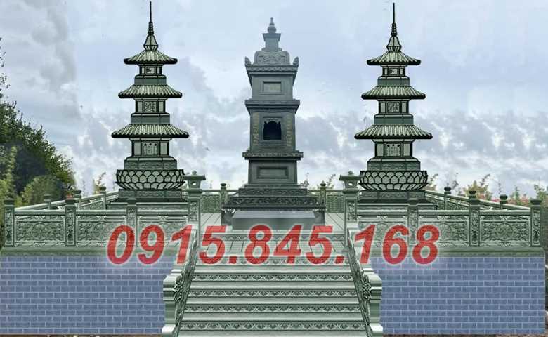 Mẫu mộ đá tròn đẹp bán sài gòn thiết kế phong thuỷ để thờ tro cốt