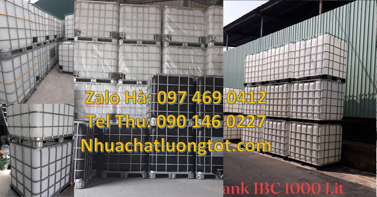 Bán tank nhựa lớn 1000l màu trắng khung thép,thùng ibc cỡ 1000l đựng n