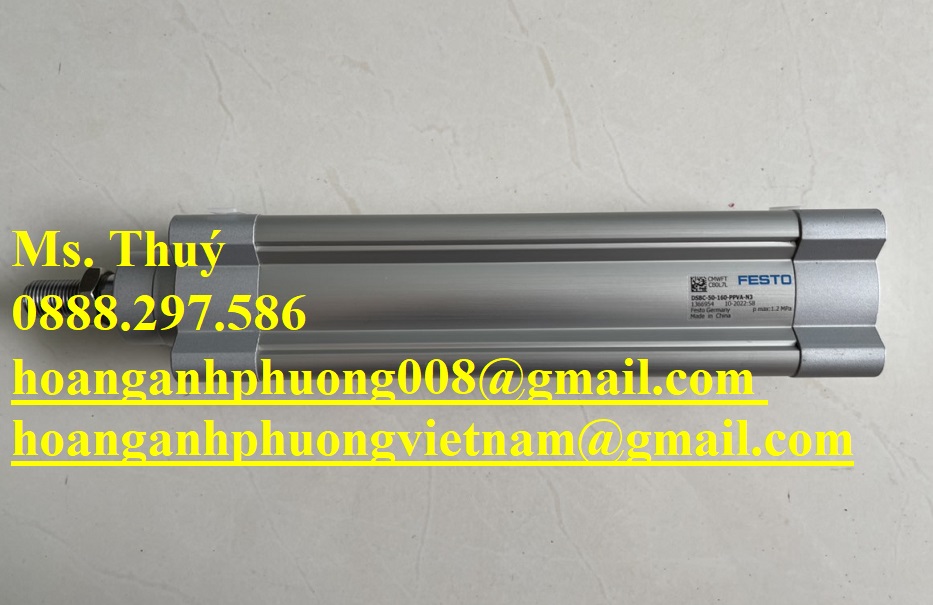 Chính hãng - Xy lanh Festo DSBC-50-160-PPVA-N3 - Mới 100%